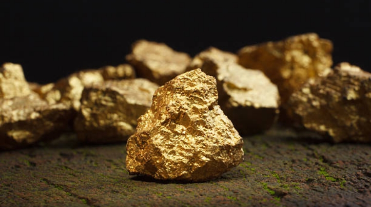 Partially refined gold